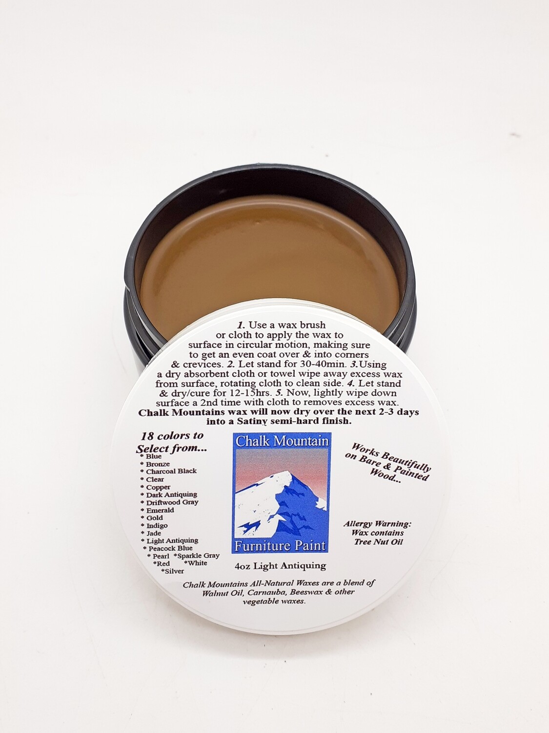 4oz Light Antiquing Furniture Finishing Wax 4oz Light Antiquing Furniture Finishing Wax