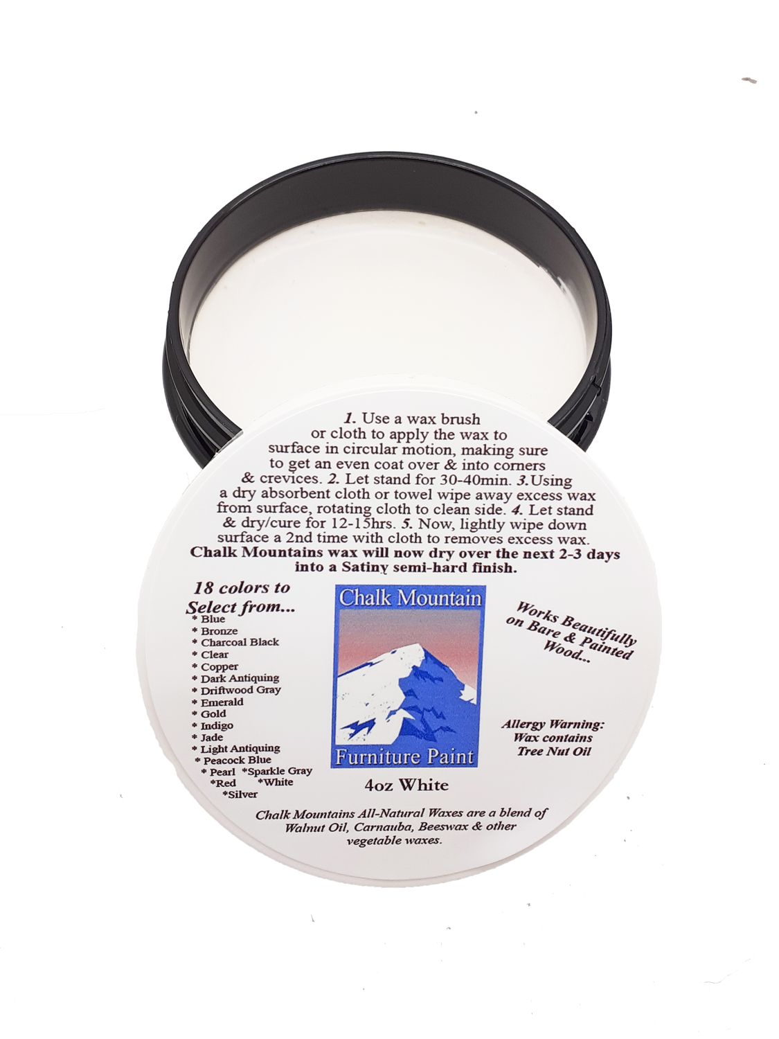 4oz White Furniture Finishing Wax