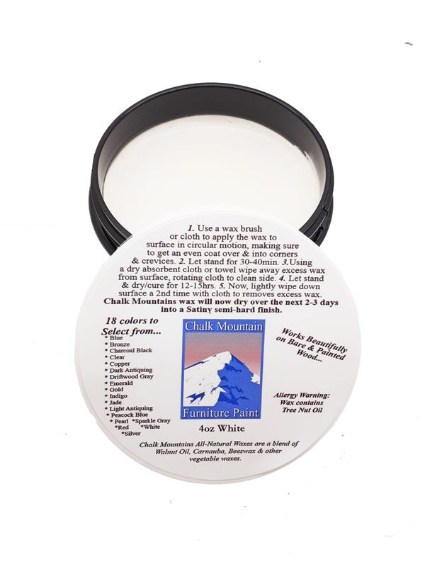 4oz White Furniture Finishing Wax