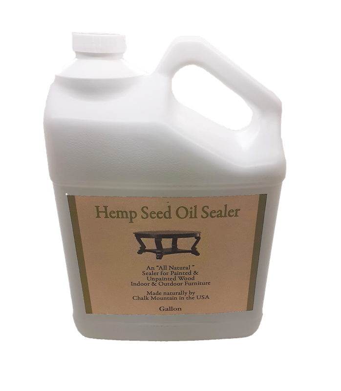 Gallon 128 Fl oz Organic Hemp Seed Oil  Furniture Sealer.