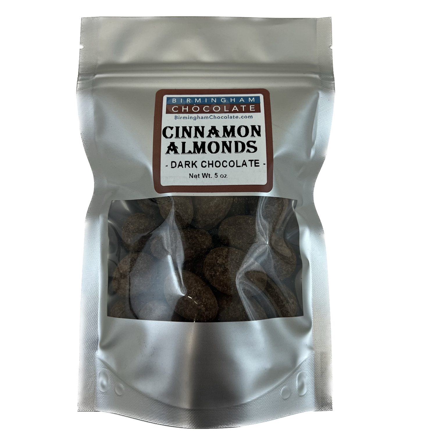 Chocolate & Cinnamon Coated Almonds 5oz Pouch