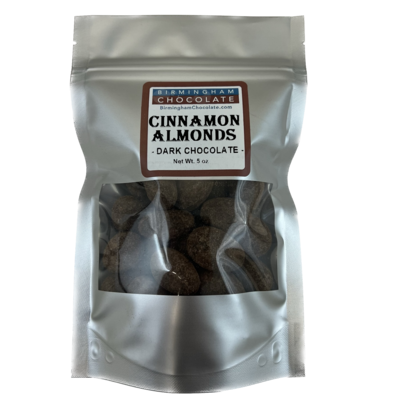 Chocolate &amp; Cinnamon Coated Almonds 5oz Pouch