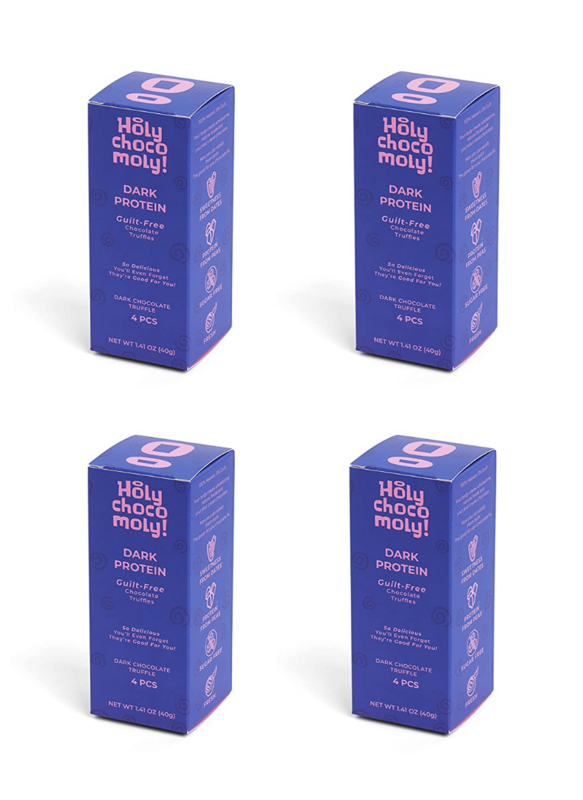 Holy Chocomoly! Dark Protein (4 Truffles/Box, 16 Truffles)