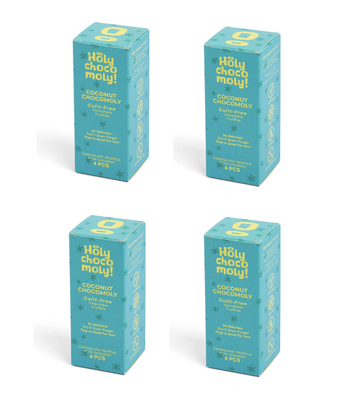 Holy Chocomoly! Coconut Chocolate (4 Truffles/Box, 16 Truffles)
