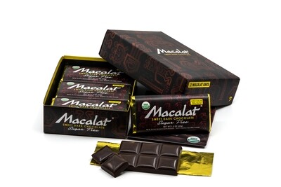 Macalat - Sweet Dark Chocolate Bar, Sugar Free, Organic, Plant Based