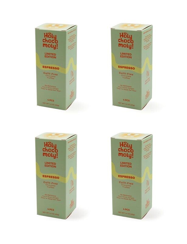Holy Chocomoly! Espresso (4 Truffles/Box, 16 Truffles)