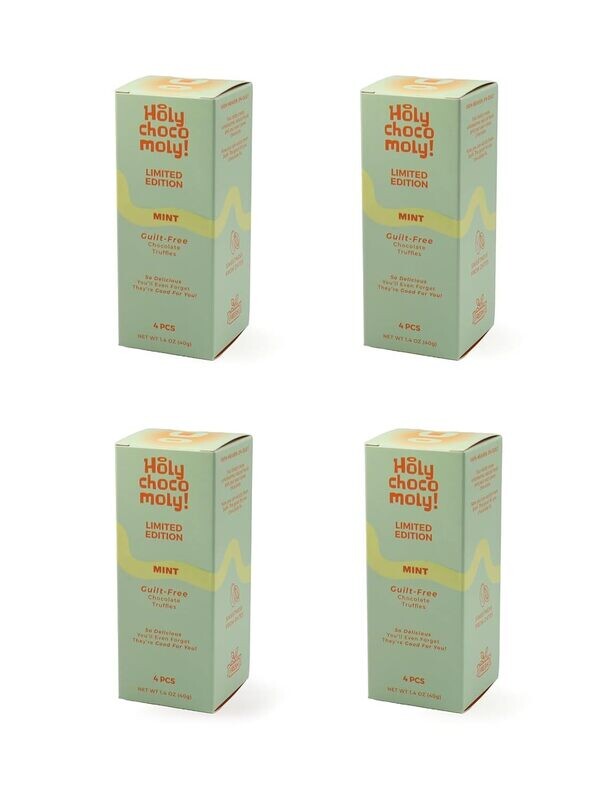 Holy Chocomoly! Mint (4 Truffles/Box, 16 Truffles)