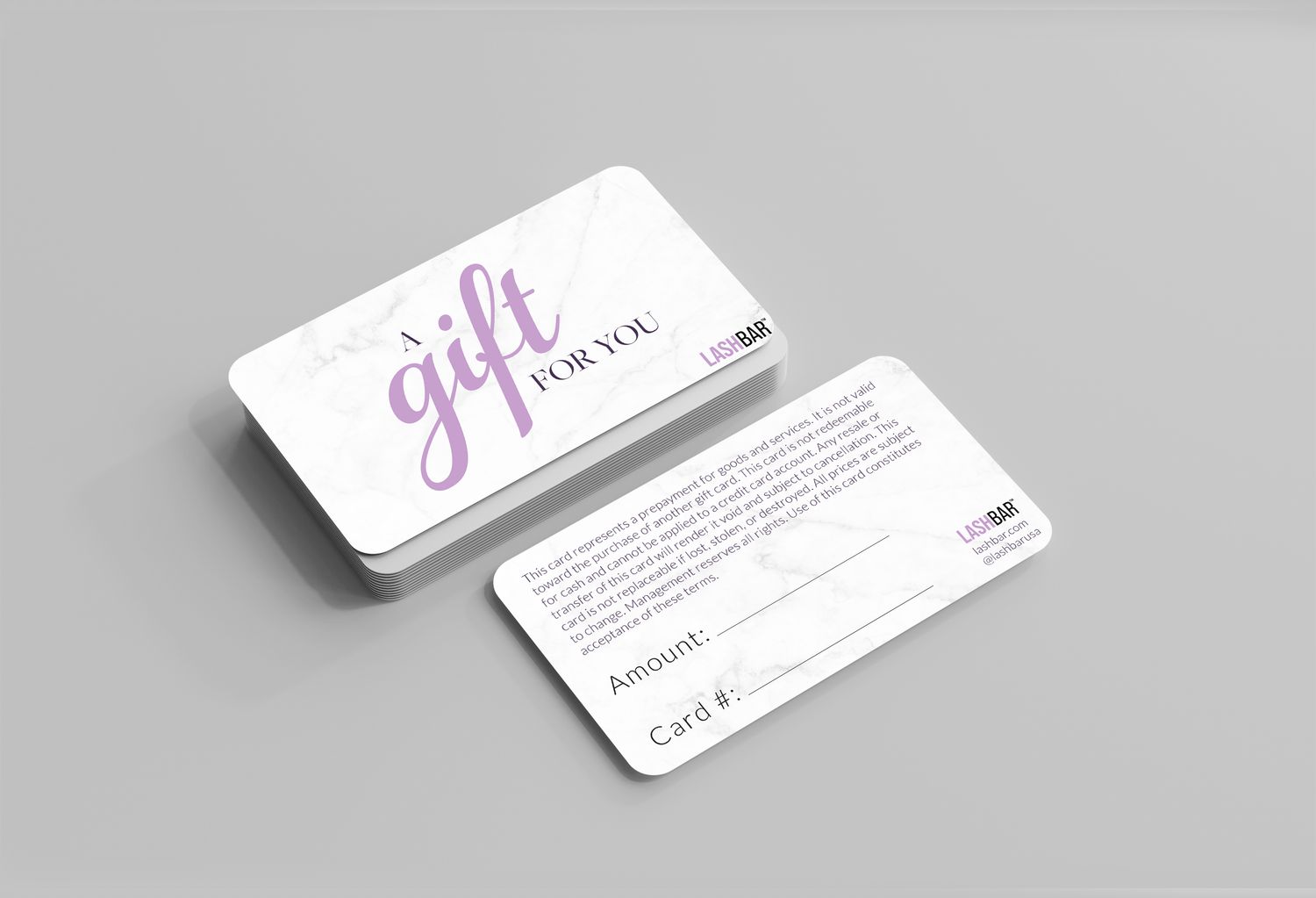 Gift Cards - 100 qty (20PT White Plastic Round Corner)