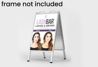 Sidewalk A-Sign 24&quot; x 36&quot; (Qty. 2 Matte Vinyl Banner)