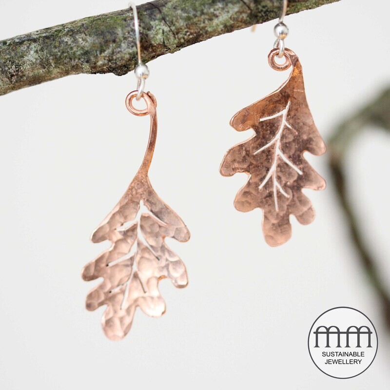 Copper Jewellery - Leaf Inspired