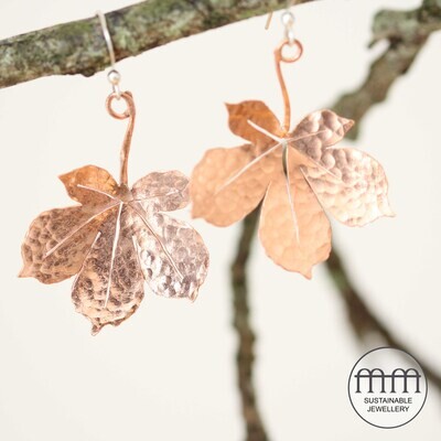 Copper Jewellery - Leaf Inspired