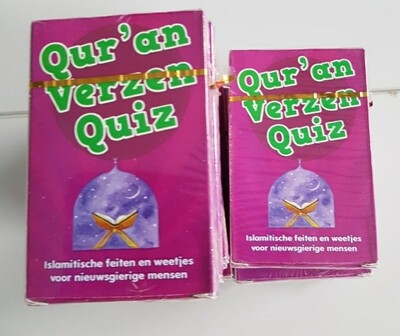 Quiz Qu'ranverzen speelkaarten 