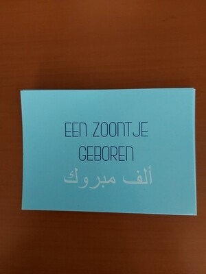 Een zoontje geboren 