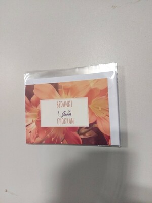 Bedankt ( in folie met omslag )
