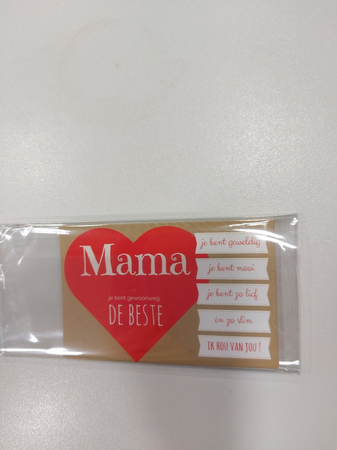 Mini kaartje Mama je bent gewoon de beste