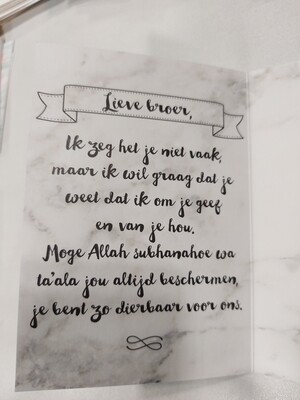 Voor mijn lieve Broer
