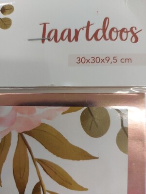 Eid Mubarak taartdoos roze gebloemd