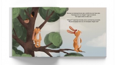 Konijntje Lina wil leren vliegen 