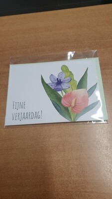Self made kaarten 13 soorten ( in folie met omslag ) Schrijf bij opmerkingen welke kaart u wilt! 