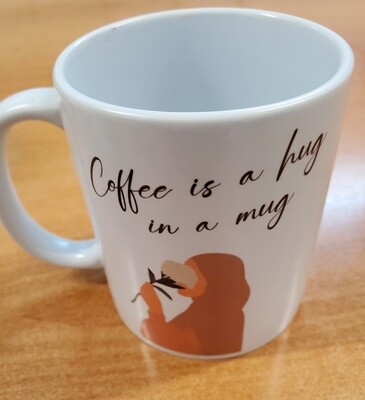 Grote koffiemok Coffee is a hug in a mug