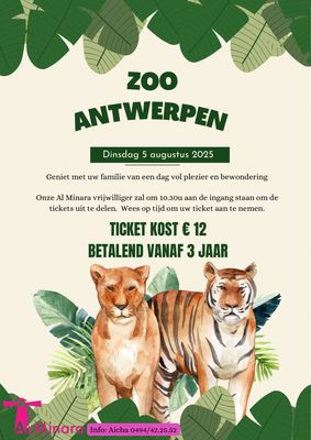 Zoo Antwerpen dinsdag 5 augustus