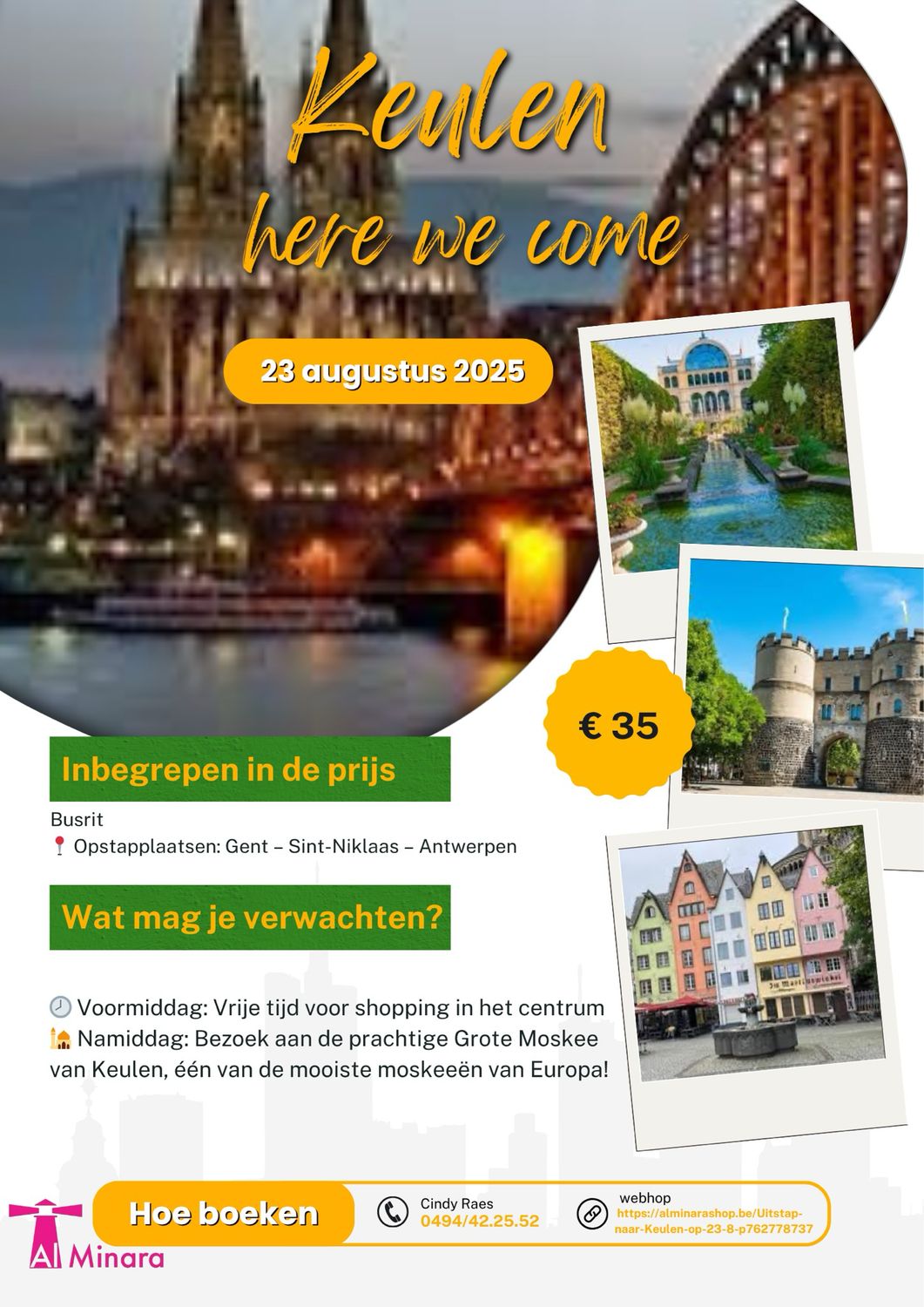 Uitstap naar Keulen op 23/8