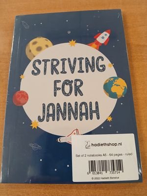 Kleine schriften met lijntjes A5 ( set van 2 voor meisjes en jongens )