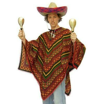Poncho Mexicaan verkleedkostuum voor Mexico volwassenen