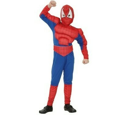 Spiderman gespierd ! kostuum kind verkleedkledij Superheld