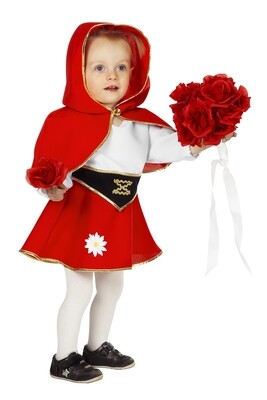 Roodkapje kostuum Baby en peuter verkleedkledij ook voor Tirolermeisje