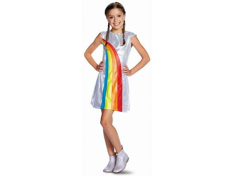 K3 kleedje regenboog kostuum kind verkleedkledij voor 9 tot 11 jaar maat 152