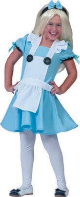Alice in Wonderland kostuum kind  Disney verkleedkledij maat 116 maat 128 maat 140