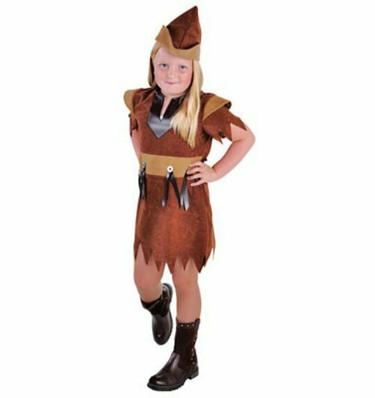 Robin Hood meisje kostuum kind voor 5 tot 6 jaar maat 116 verkleedkledij Disney Indianenmeisje