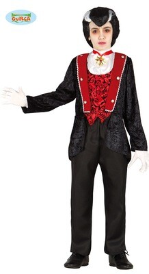 Vampier Luxe kostuum kind Halloween verkleedkledij voor 7 tot 9 jaar Maat 128