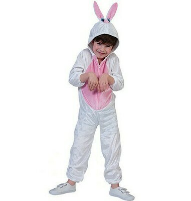 Konijn Onesie kostuum kind Bunny verkleedkledij dieren Maat 164 voor 12 tot 14 jaar