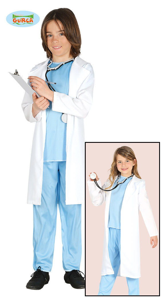 Dokter kostuum kind verkleedkledij chirurg voor 10 tot 12 jaar Maat 152