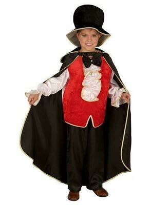 Dracula kostuum kind verkleedkledij Halloween verkleedpak Duivel maat 116 maat 128