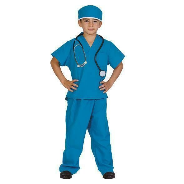 Chirurg kostuum kind verkleedkledij Dokter operatie verkleedpak Chirurgenpak maat 164