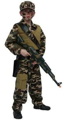 Leger kostuum kind verkleedkledij Commando pak verkleedpak Army soldaat