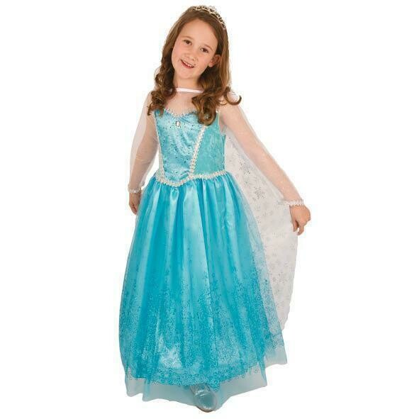 Elsa kostuum kind Frozen verkleedkledij prinses blauw verkleedpak maat 140
