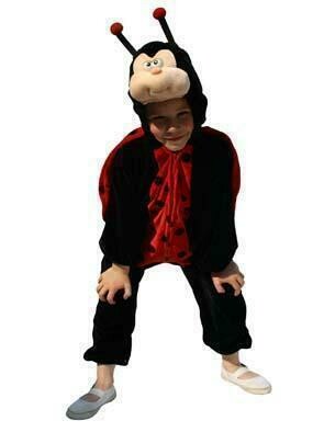 Onesie Onze Lieve Heers beestje kostuum kind verkleedkledij dieren verkleedpak Pimpampoentje maat 104