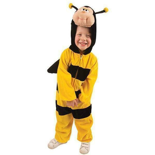 Onesie Bijenkostuum kind verkleedkledij dieren verkleedpak Bijtje Maya de Bij maat 128