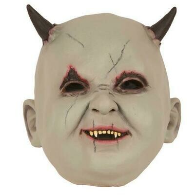 Masker Baby duivel rubber latex Halloween Duivelsbaby