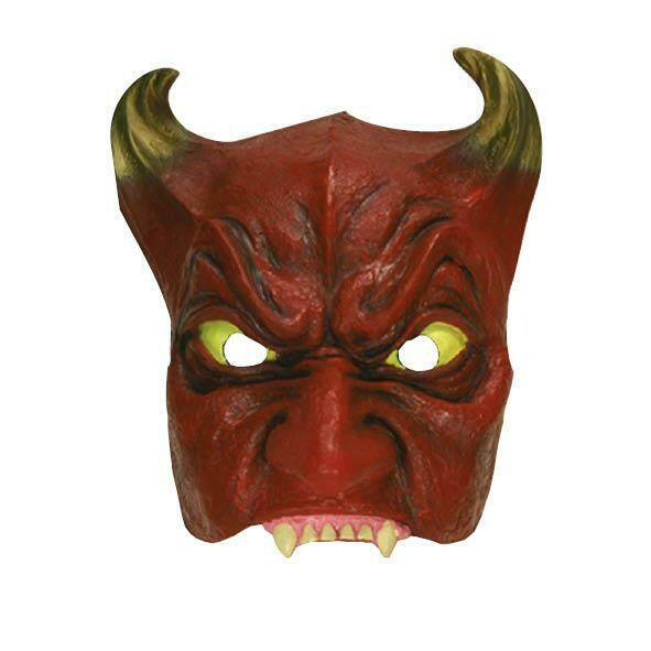 Masker Duivel halfmasker rubber latex Halloween