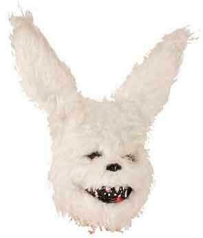 Masker horror konijn wit hard masker Halloween creepy rabbit