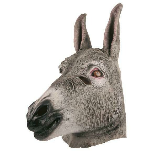 Masker Ezel rubber latex dieren Boerderij Donkey
