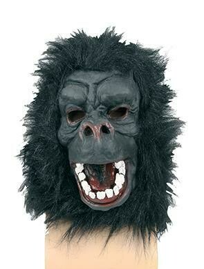 Masker aap Gorilla witte tanden rubber latex dieren jungle