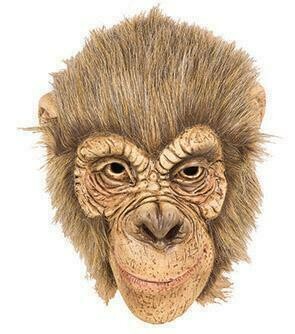 Masker aap Chimpansee rubber latex Apenmasker dieren jungle