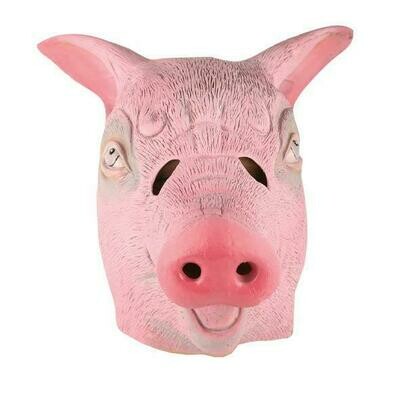 Masker Varken luxe rubber latex dieren varkensmasker zwijn boerderij