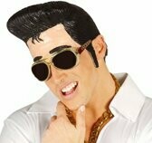 Elvis pruik en voorhoofd in latex rubber